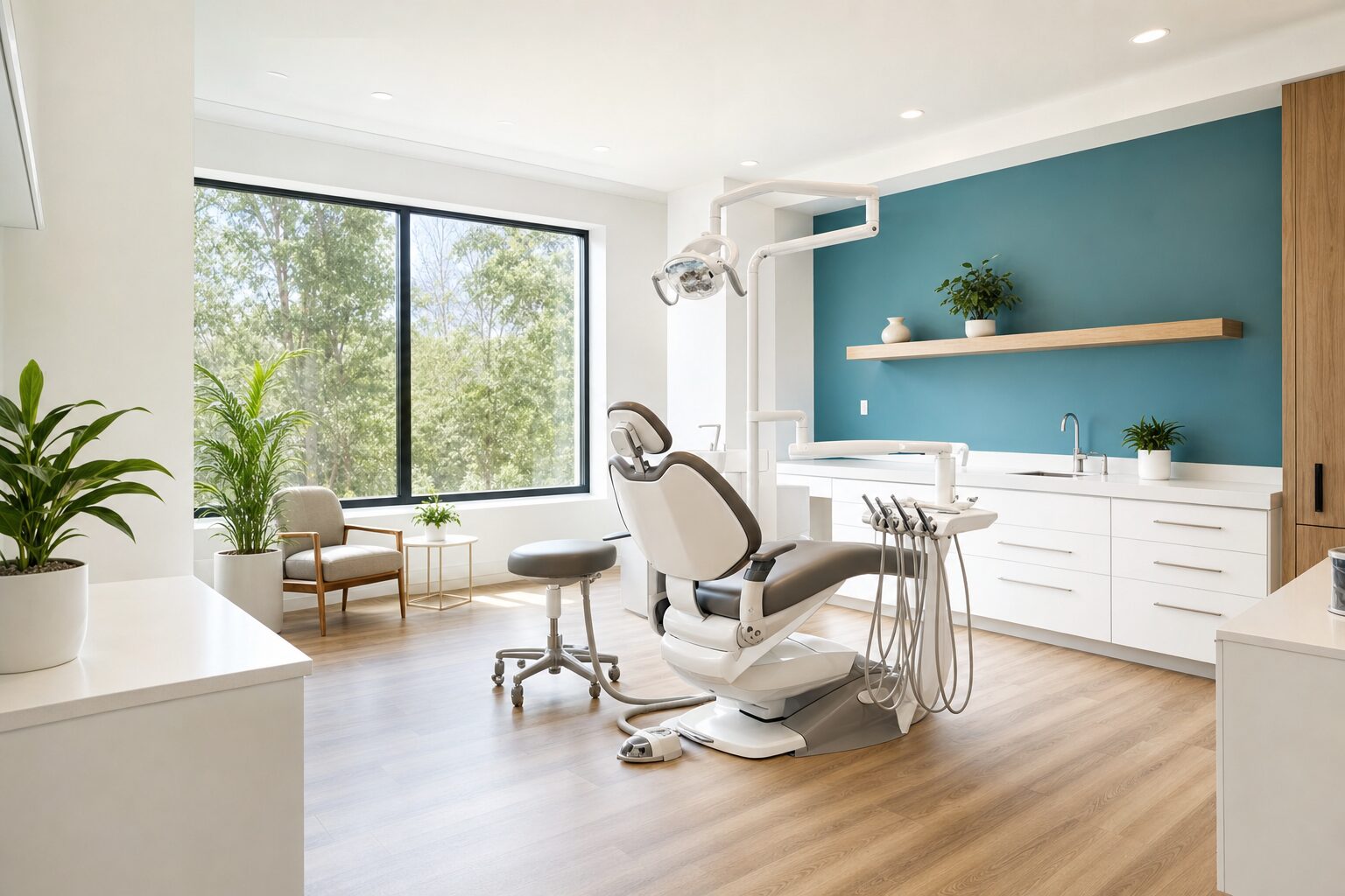 The modern, light-filled District Dentistry office in Uptown Charlotte